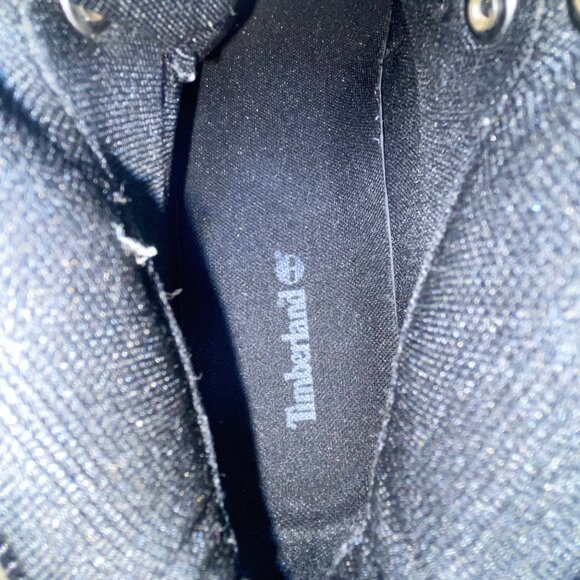 Timberland Men’s Black Leather White Ledge Mid Waterproof Hiking Boots Size 10 - Picture 5 of 10